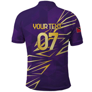 Afro-Trinbago Cricket Custom Polo Shirt TKR Quadruple Champion - African Pride