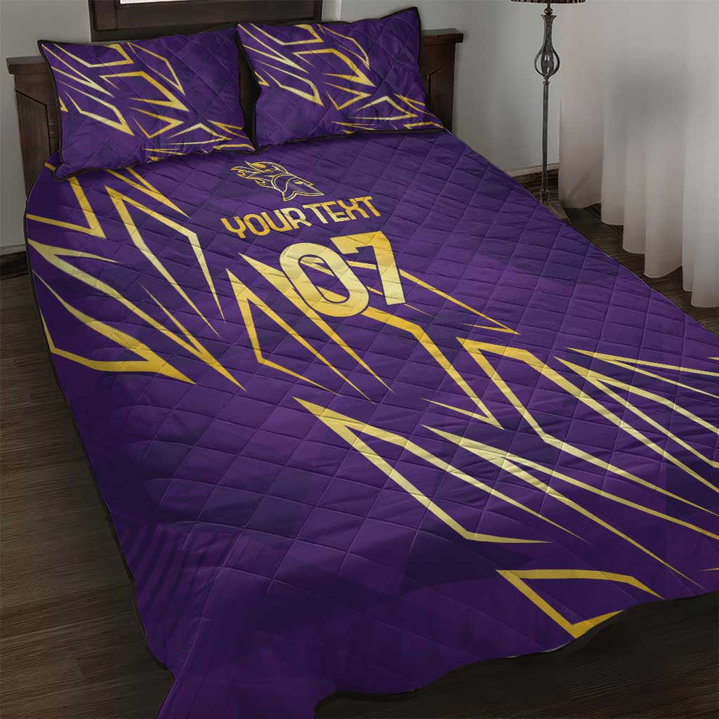 Afro-Trinbago Cricket Custom Quilt Bed Set TKR Quadruple Champion - African Pride