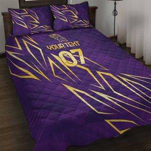 Afro-Trinbago Cricket Custom Quilt Bed Set TKR Quadruple Champion - African Pride