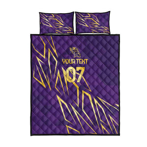Afro-Trinbago Cricket Custom Quilt Bed Set TKR Quadruple Champion - African Pride