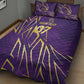 Afro-Trinbago Cricket Custom Quilt Bed Set TKR Quadruple Champion - African Pride