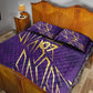 Afro-Trinbago Cricket Custom Quilt Bed Set TKR Quadruple Champion - African Pride
