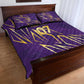 Afro-Trinbago Cricket Custom Quilt Bed Set TKR Quadruple Champion - African Pride