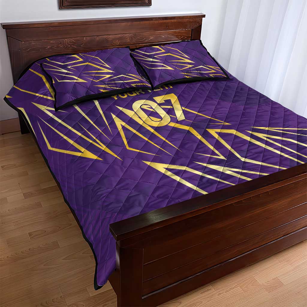Afro-Trinbago Cricket Custom Quilt Bed Set TKR Quadruple Champion - African Pride