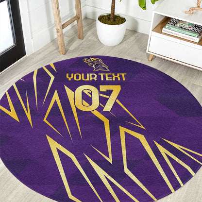 Afro-Trinbago Cricket Custom Round Carpet TKR Quadruple Champion - African Pride