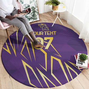 Afro-Trinbago Cricket Custom Round Carpet TKR Quadruple Champion - African Pride