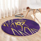 Afro-Trinbago Cricket Custom Round Carpet TKR Quadruple Champion - African Pride