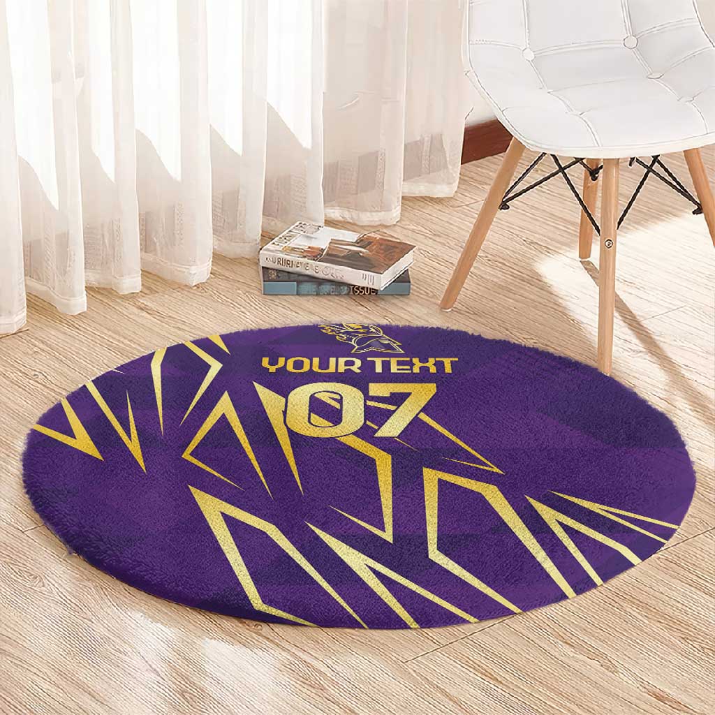 Afro-Trinbago Cricket Custom Round Carpet TKR Quadruple Champion - African Pride