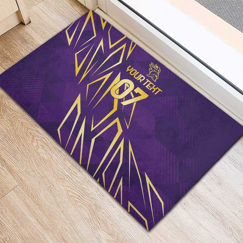 Afro-Trinbago Cricket Custom Rubber Doormat TKR Quadruple Champion - African Pride