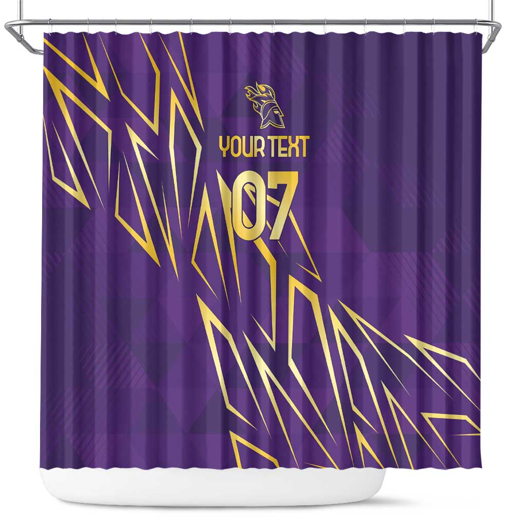 Afro-Trinbago Cricket Custom Shower Curtain TKR Quadruple Champion - African Pride