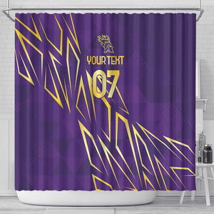 Afro-Trinbago Cricket Custom Shower Curtain TKR Quadruple Champion - African Pride