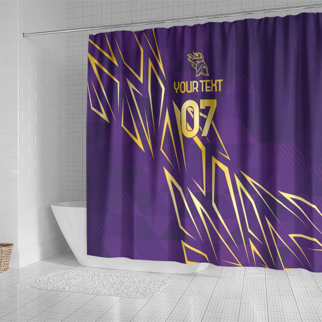 Afro-Trinbago Cricket Custom Shower Curtain TKR Quadruple Champion - African Pride