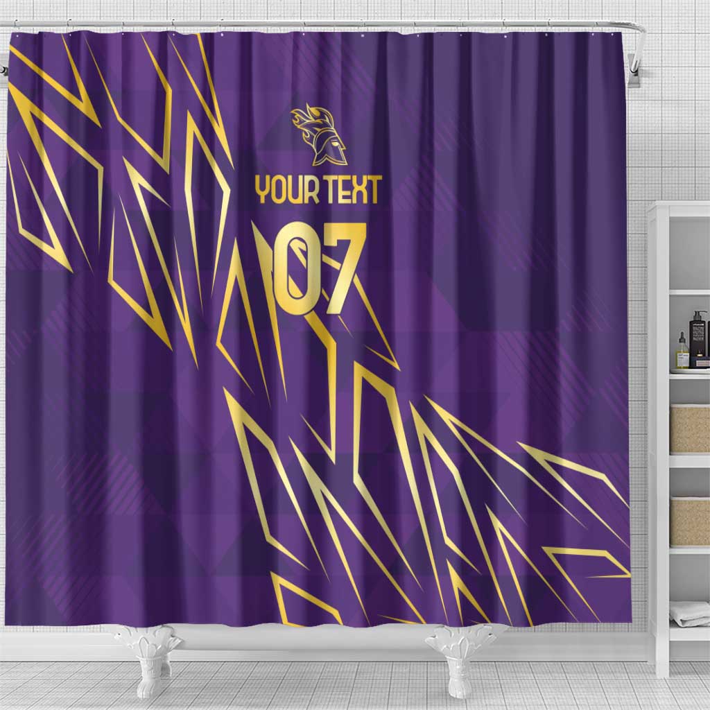 Afro-Trinbago Cricket Custom Shower Curtain TKR Quadruple Champion - African Pride