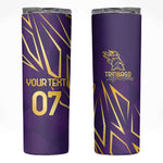 Afro-Trinbago Cricket Custom Skinny Tumbler TKR Quadruple Champion - African Pride