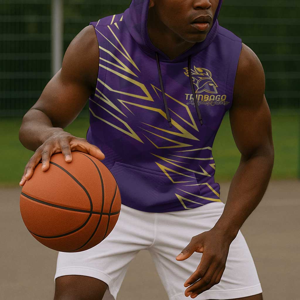 Afro-Trinbago Cricket Custom Sleeveless Hoodie TKR Quadruple Champion - African Pride