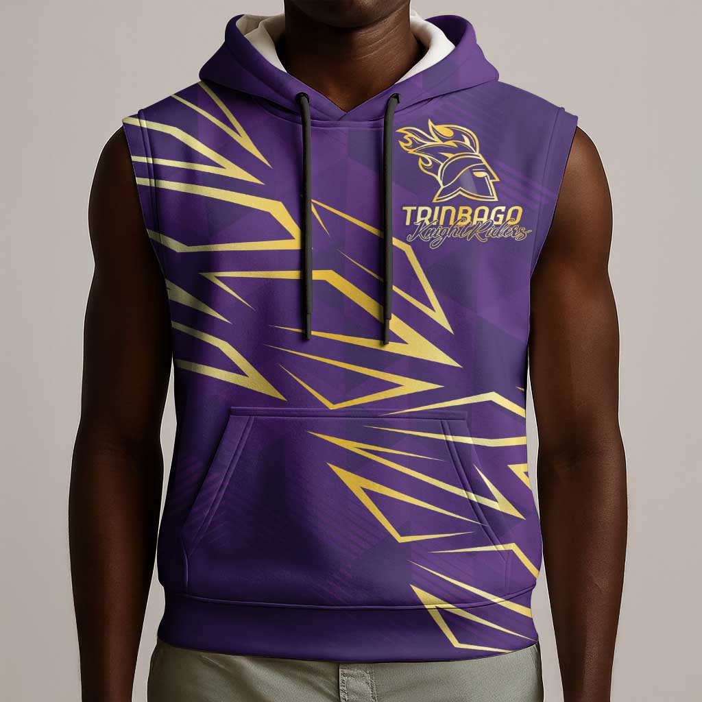 Afro-Trinbago Cricket Custom Sleeveless Hoodie TKR Quadruple Champion - African Pride