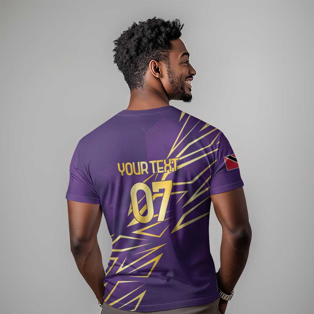 Afro-Trinbago Cricket Custom T shirt TKR Quadruple Champion - African Pride