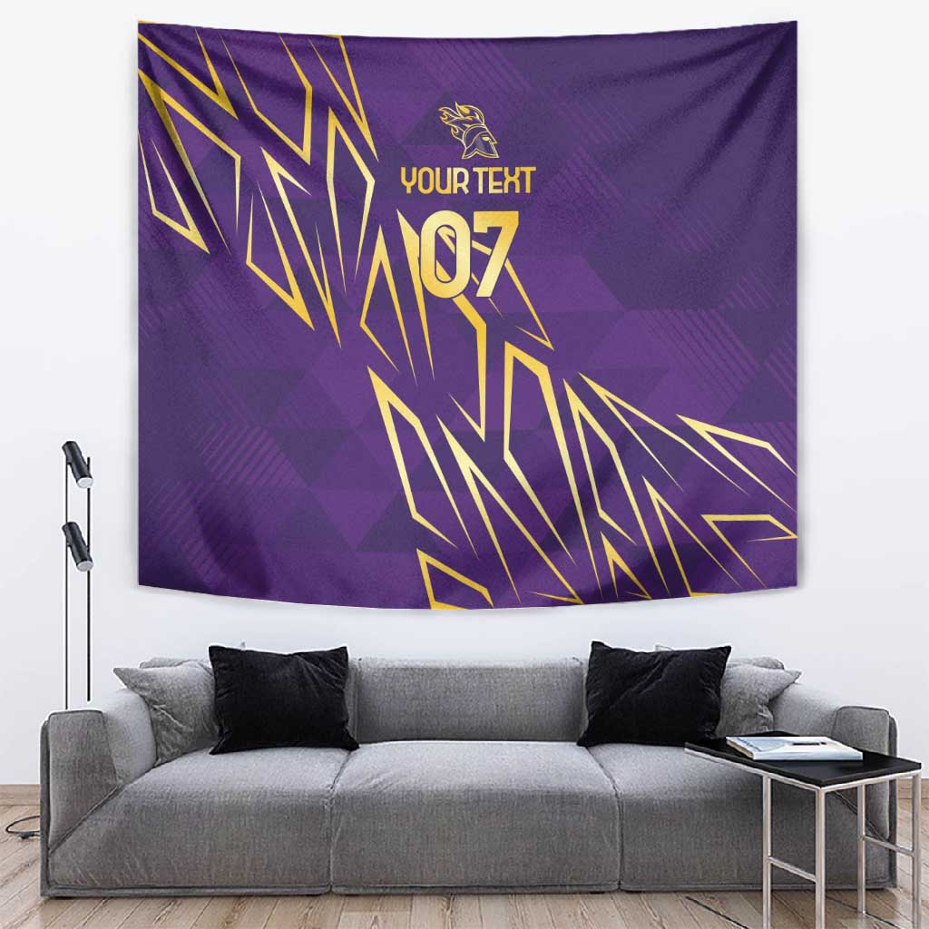 Afro-Trinbago Cricket Custom Tapestry TKR Quadruple Champion - African Pride