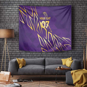 Afro-Trinbago Cricket Custom Tapestry TKR Quadruple Champion - African Pride