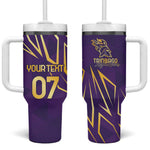 Afro-Trinbago Cricket Custom Tumbler With Handle TKR Quadruple Champion - African Pride