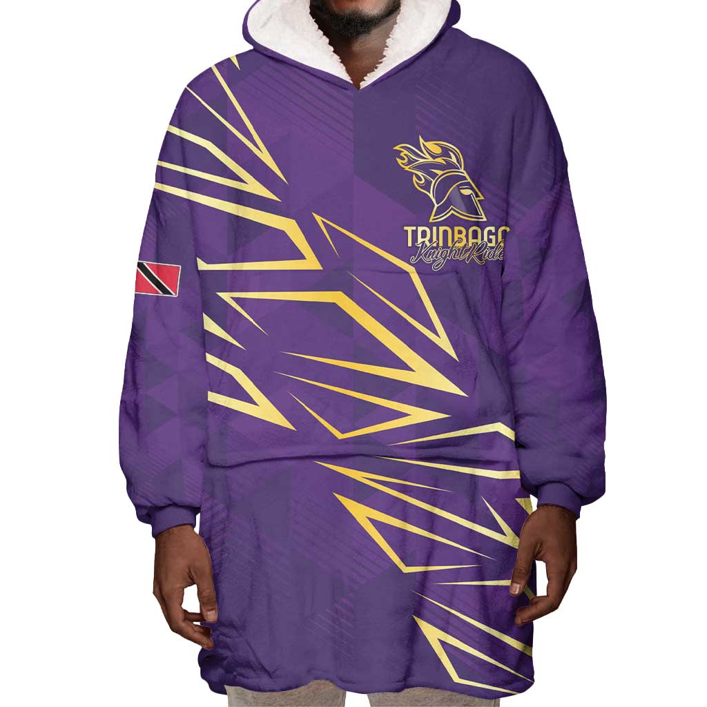 Afro-Trinbago Cricket Custom Wearable Blanket Hoodie TKR Quadruple Champion - African Pride