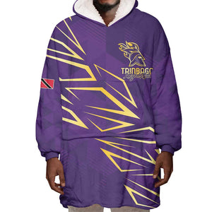 Afro-Trinbago Cricket Custom Wearable Blanket Hoodie TKR Quadruple Champion - African Pride