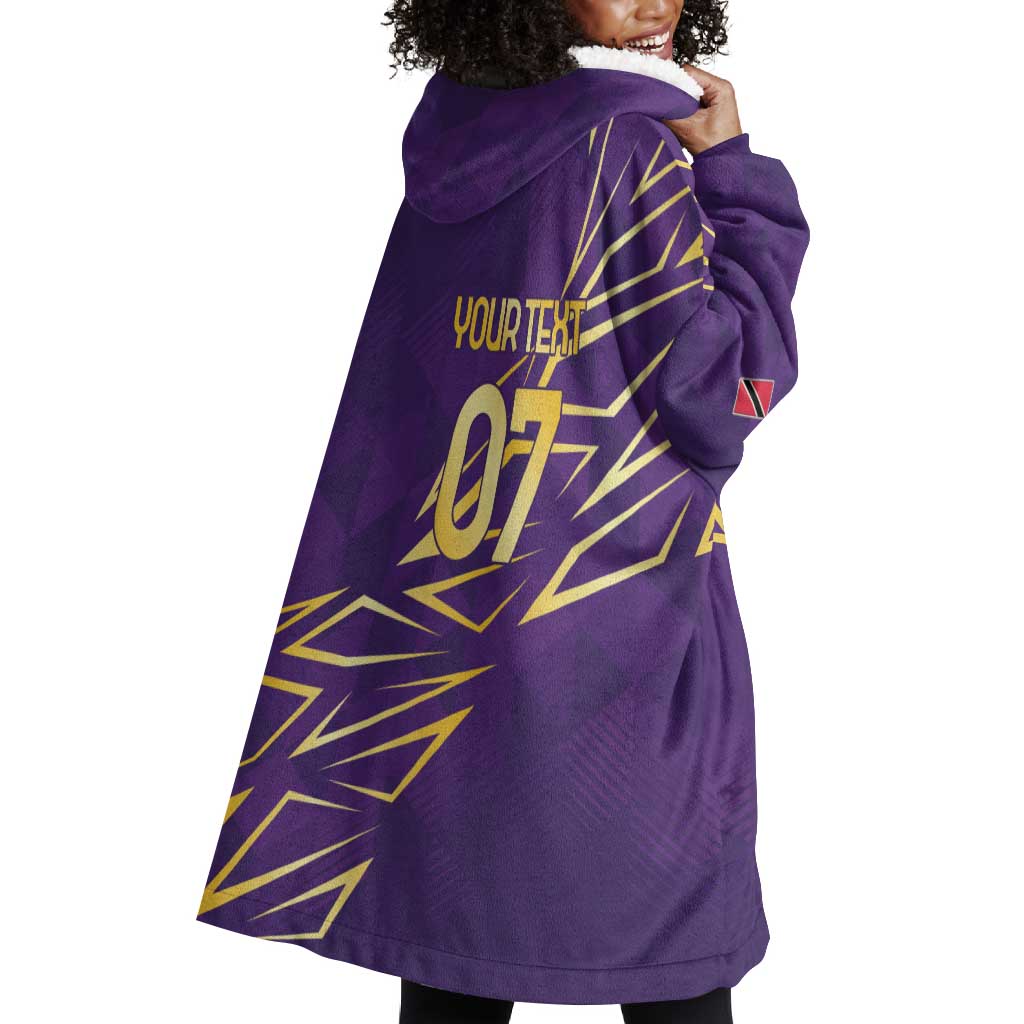 Afro-Trinbago Cricket Custom Wearable Blanket Hoodie TKR Quadruple Champion - African Pride