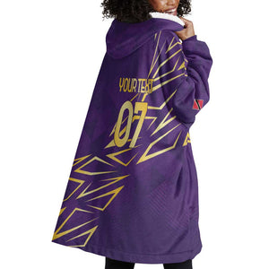 Afro-Trinbago Cricket Custom Wearable Blanket Hoodie TKR Quadruple Champion - African Pride