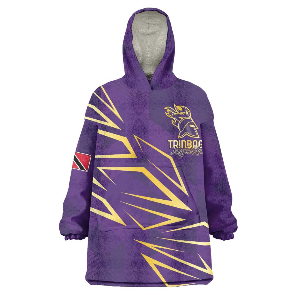 Afro-Trinbago Cricket Custom Wearable Blanket Hoodie TKR Quadruple Champion - African Pride