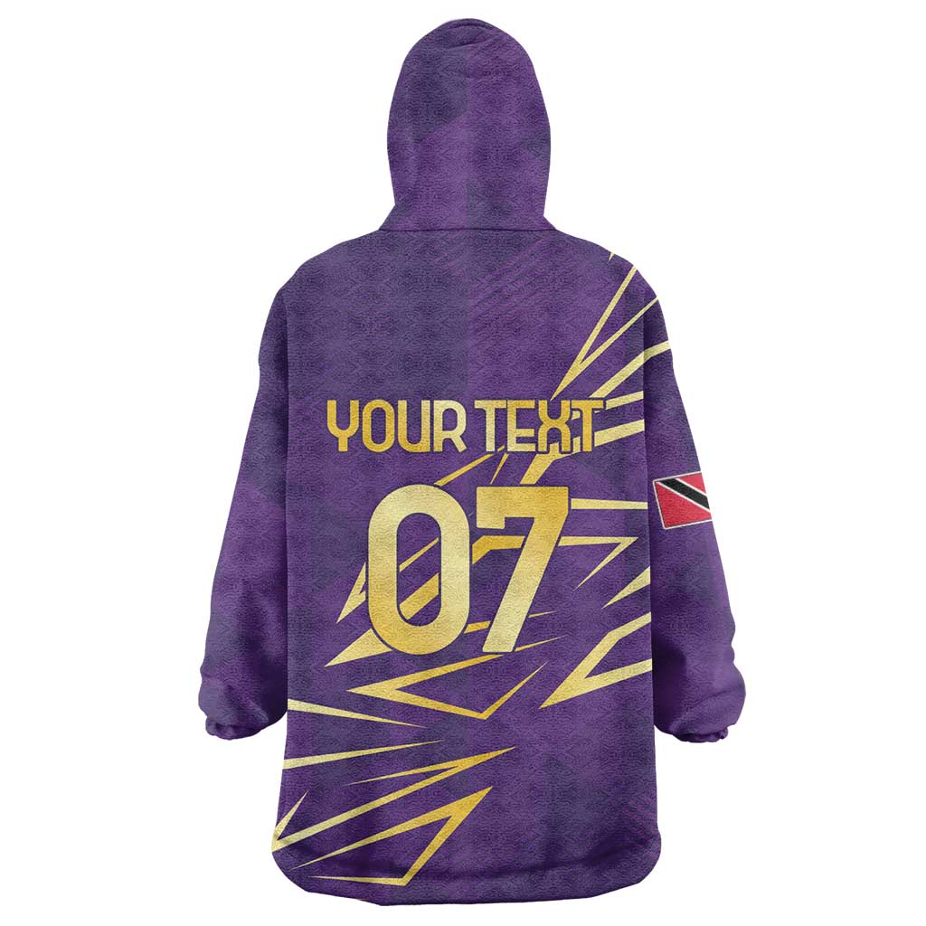 Afro-Trinbago Cricket Custom Wearable Blanket Hoodie TKR Quadruple Champion - African Pride