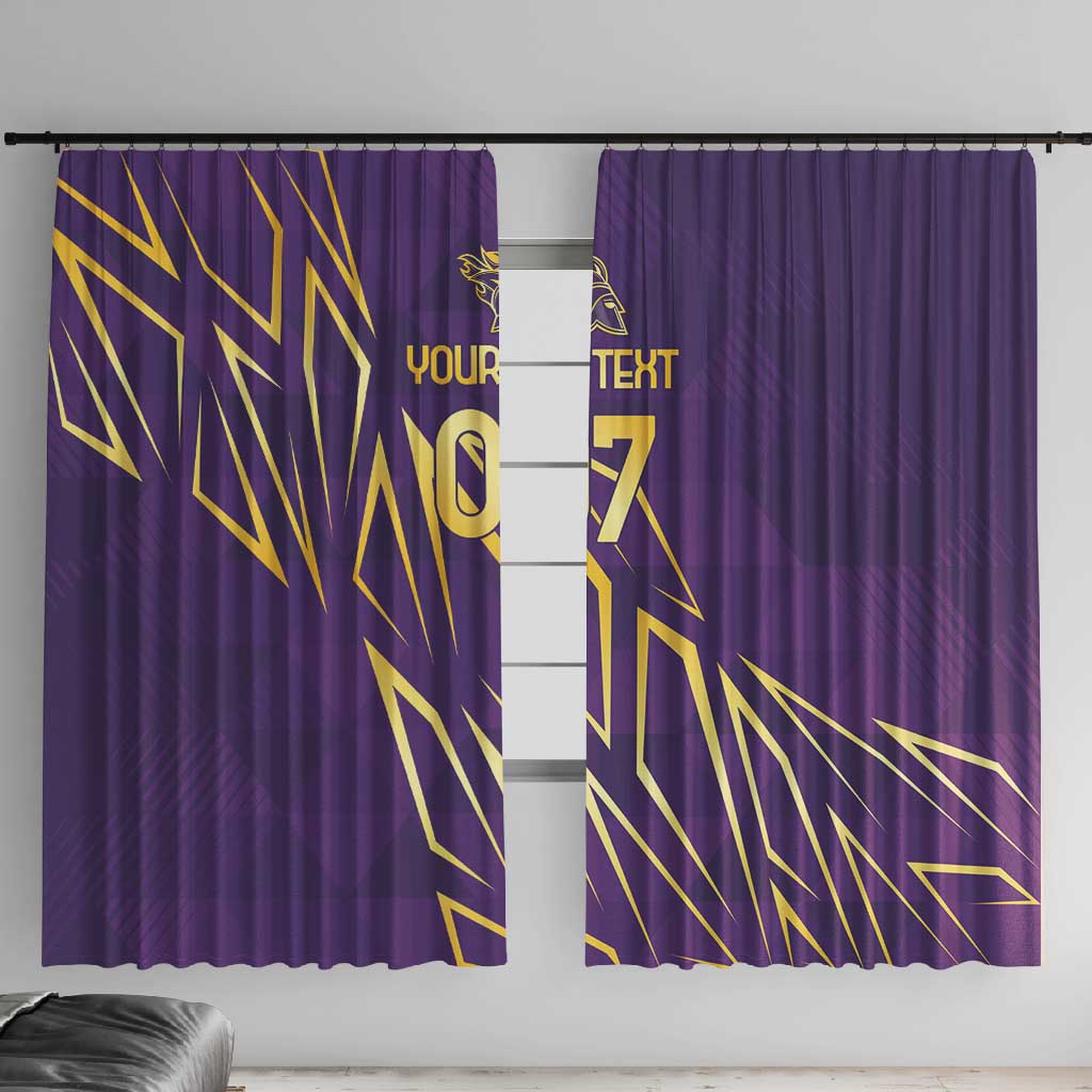 Afro-Trinbago Cricket Custom Window Curtain TKR Quadruple Champion - African Pride