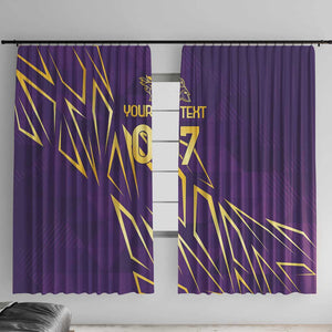 Afro-Trinbago Cricket Custom Window Curtain TKR Quadruple Champion - African Pride