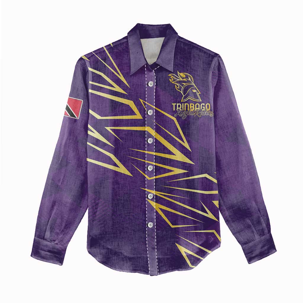 Afro-Trinbago Cricket Custom Women Casual Shirt TKR Quadruple Champion - African Pride
