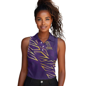 Afro-Trinbago Cricket Custom Women Sleeveless Polo Shirt TKR Quadruple Champion - African Pride