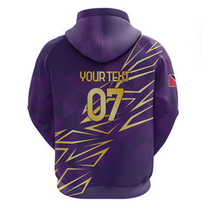 Afro-Trinbago Cricket Custom Zip Hoodie TKR Quadruple Champion - African Pride