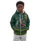 Personalised South Africa Kid Hoodie Springbok Christmas Braai