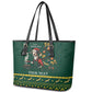 Personalised South Africa Leather Tote Bag Springbok Christmas Braai