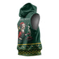 Personalised South Africa Sleeveless Hoodie Springbok Christmas Braai - African Pride