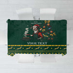 Personalised South Africa Tablecloth Springbok Christmas Braai