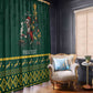 Personalised South Africa Window Curtain Springbok Christmas Braai