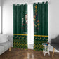 Personalised South Africa Window Curtain Springbok Christmas Braai