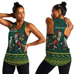 Personalised South Africa Women Racerback Tank Springbok Christmas Braai