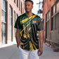 South Africa Bokke Personalised Baseball Jersey Mascot Dynamic