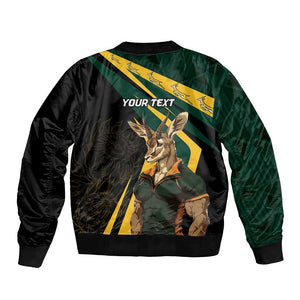 South Africa Bokke Personalised Bomber Jacket Mascot Dynamic