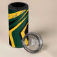 South Africa Bokke Personalised 4 in 1 Can Cooler Tumbler Mascot Dynamic