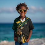 South Africa Bokke Personalised Kid Hawaiian Shirt Mascot Dynamic