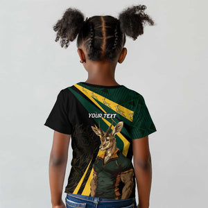 South Africa Bokke Personalised Kid T shirt Mascot Dynamic