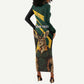 South Africa Bokke Personalised Long Sleeve Bodycon Dress Mascot Dynamic LT7