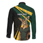 South Africa Bokke Personalised Long Sleeve Button Shirt Mascot Dynamic
