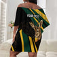 South Africa Bokke Personalised Off Shoulder Short Dress Mascot Dynamic